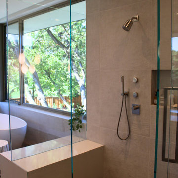 Primary Bath — Double Shower with Low-Iron Glass