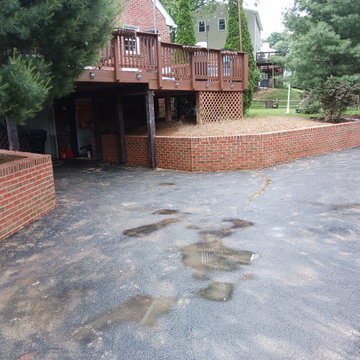 Brick Retaining walls ,steps