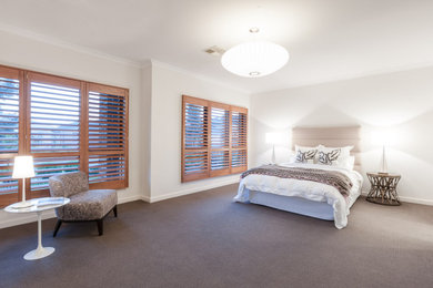 Modern bedroom in Melbourne.