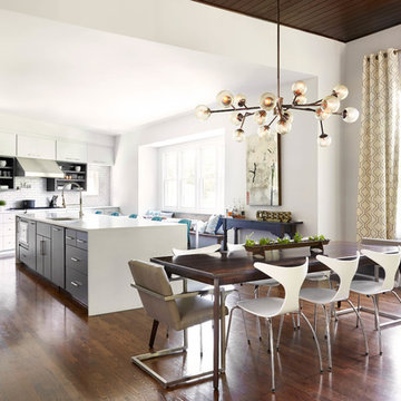 Dining Room with View of Kitchen