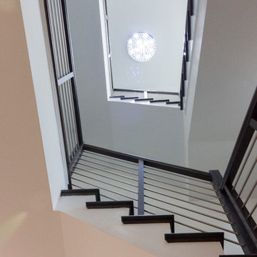 Project #50 | Geometric Staircase with Contrasting Tones