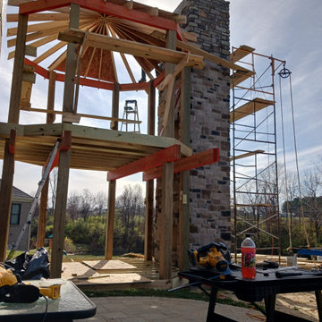 Union | 2-Story Covered Octagon Custom Deck