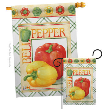Bell Pepper Food Vegetable Flags Set