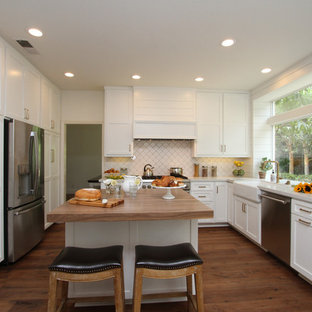 White Kitchen with Shiplap