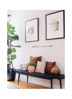 How high does the picture have to be above this bench? | Houzz Forum