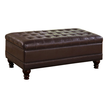 Traditional Ottomans And Footstools, Gold Faux Leather Ottoman Empire