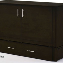 Night and Day Sagebrush Dark Chocolate Cabinet Bed - Furniture