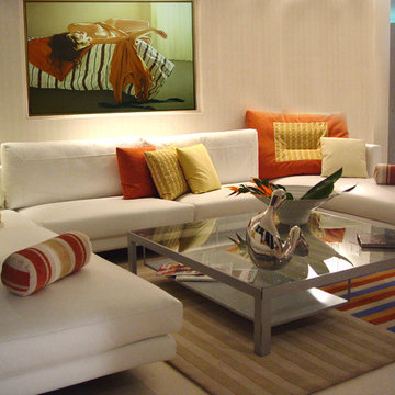 By J Design Group – Living room – Family room - Miami Interior Designers – Moder