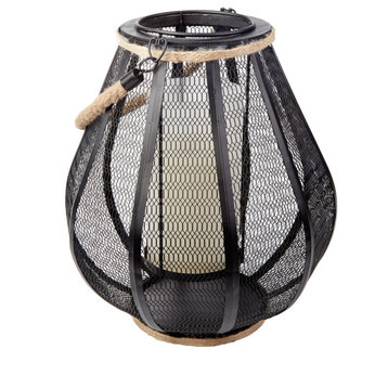 Dahl Candle Lantern With Dancing LED Flame
