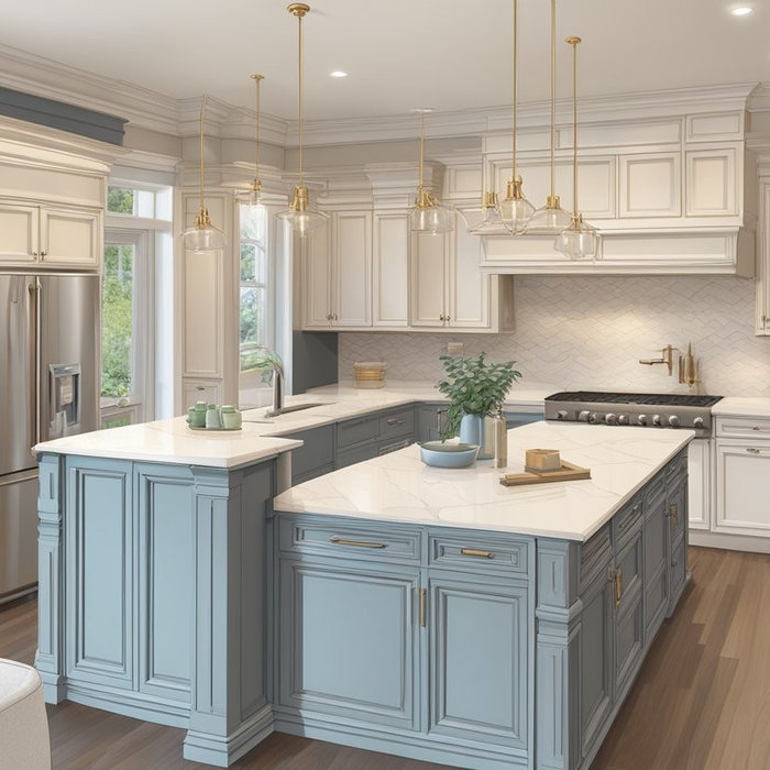 A photo of a kitchen
