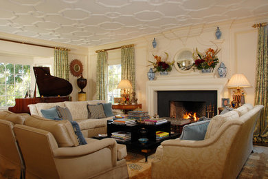 Elegant living room photo in Los Angeles