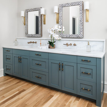 Primary Bathroom at 4208 Water Oak by Pike Properties - Charlotte Custom Home Bu