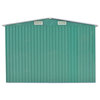 vidaXL Garden Shed Outdoor Storage Shed with Double Sliding Doors Metal Green
