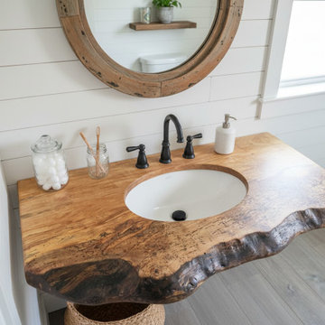 Customizable Live Edge Maple Vanity Tops, Made-To-Order