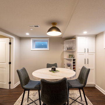 Transitional Basement Remodel Prairie Village, KS