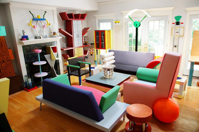 Eclectic Family Room Comeback: Das Memphis Movement Revival im Blick