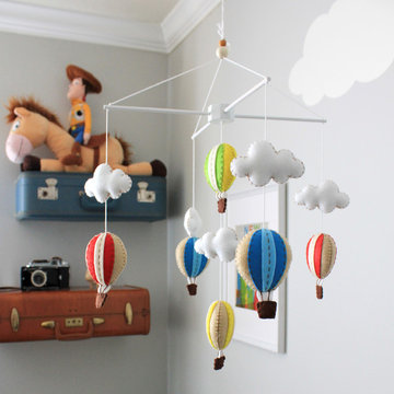 "Up" Travel Themed Gender Neutral Nursery