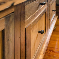 Reclaimed Skip-Planed Oak Furniture - Buffets And Sideboards
