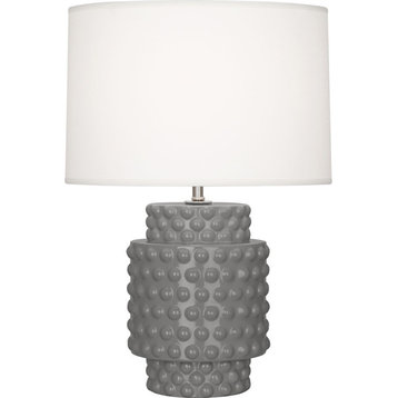 Robert Abbey Dolly Accent Lamp, Smoky Taupe Glazed Textured Ceramic - ST801