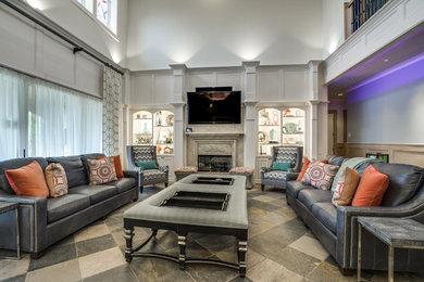 Family room - family room idea in Dallas