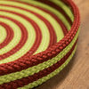 Candy Cane Round Tray, Red/Green 18"X18"X3"