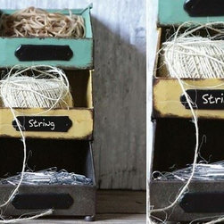 Exquisite Metal Stacking Containers, Set of 3 - Storage Bins And Boxes