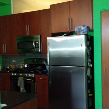Urban Galley Kitchen & DryBar Before Photo