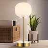 Natalia 12.25" Modern Minimalist Iron Rechargeable Integrated LED Table Lamp, Gold