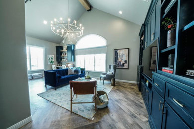 Example of a laminate floor kids' study room design