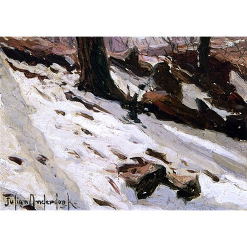 Julian Onderdonk Snow near the Cave Central Park New York Wall Decal