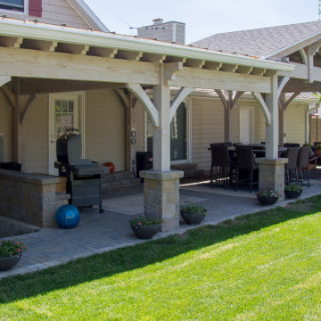 Bleach Timber Pavilion Pergola Outdoor Living Area