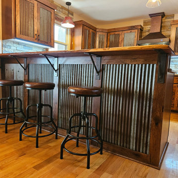 Rustic Kitchen Remodel Done in Hickory Cabinets