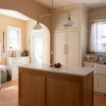 French Country Kitchen Remodel — Plaster Hood, Oak Island & Farmhouse Sink