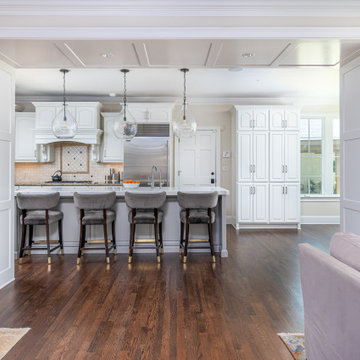 New opening created by removing a center bearing wall and createing a portal bet