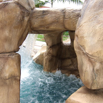 View Inside Small Rock Cave