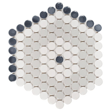 Designer Hexagon Imagination Mosaic, Set of 4, Adelaide
