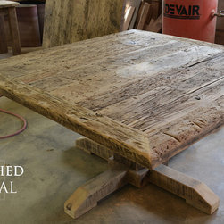 Reclaimed Wood (Sqaure) Pedestal Table - Products
