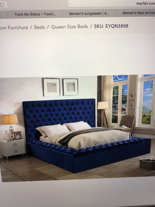 Navy Blue Velvet Bed And What Else, Blue Velvet Bed Frame And Headboard Sets