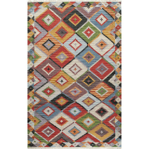 Curtains matching the area rug