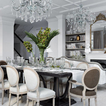 Interior Design 3D Rendering For A Classic Parisian Apartment