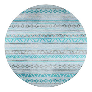IndooOutdoor Sedona SN10 Blush Machine Washable 10' x 10' Round Rug