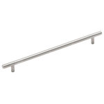 Cosmas - Cosmas 305-320SN Satin Nickel 12-5/8&rdquo; CTC (320mm) Euro Bar Pull - 12-5/8" (320mm) Hole Centers