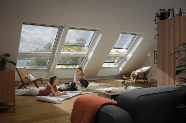 Transitional Living Room by VELUX