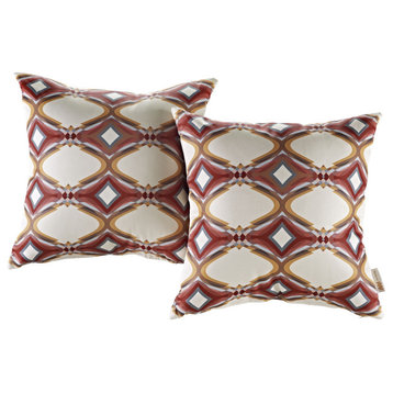 Ergode Outdoor and Indoor Decor Throw Pillow Set - Weather-Resistant Polyester