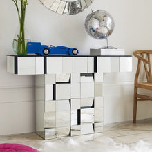 Decorative wall mirror and mirror furniture