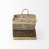Nia Light Brown Seagrass Rectangular Baskets With Handles, 2-Piece Set