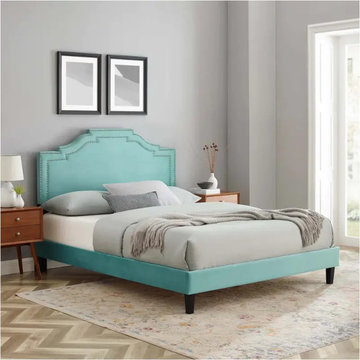 Mod 6582 Min Modway Furniture Adelaide Adelaide Performance Velvet Queen Platfor