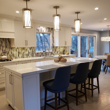White Shaker Kitchen - Closter, NJ
