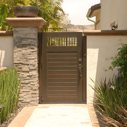 Modern Wood Gates - Home Fencing And Gates
