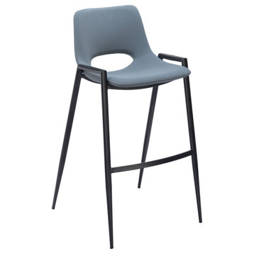 Desi Barstool Chair, Set of 2 Blue